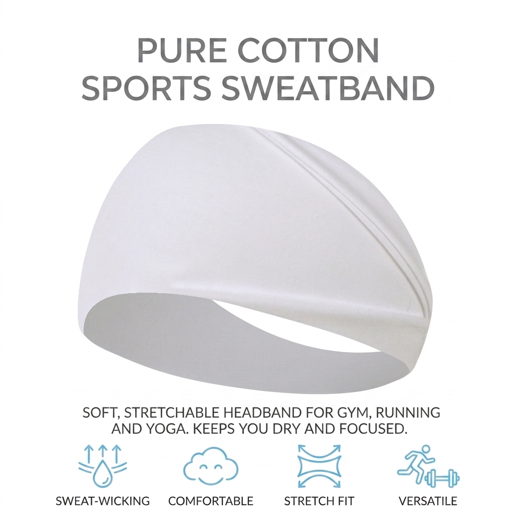 Saf Pamuklu Ter Bandı Koşu Yog - Running Gear Headband incelemesi ve fiyatı