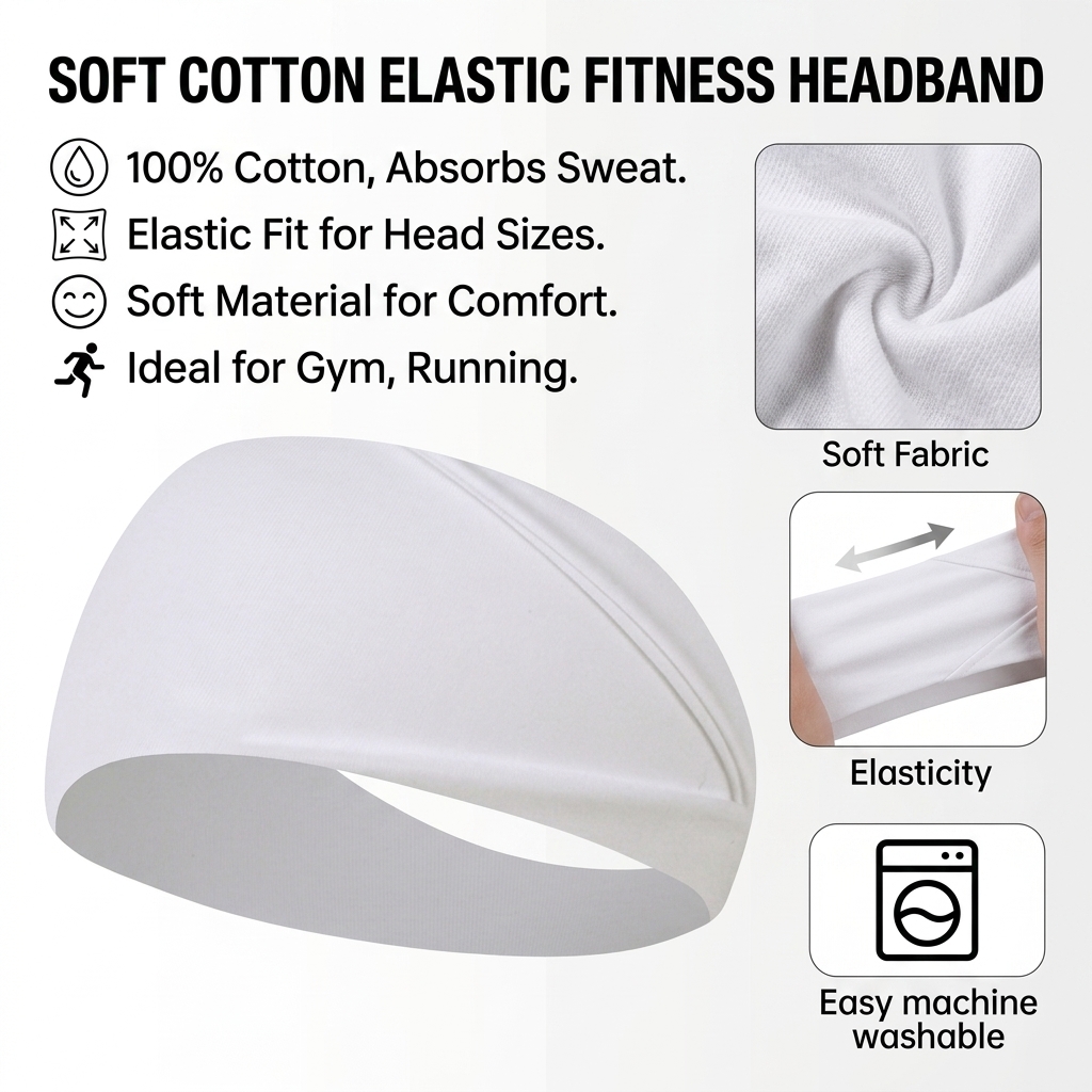Saf Pamuklu Ter Bandı Koşu Yog - Running Gear Headband incelemesi ve fiyatı
